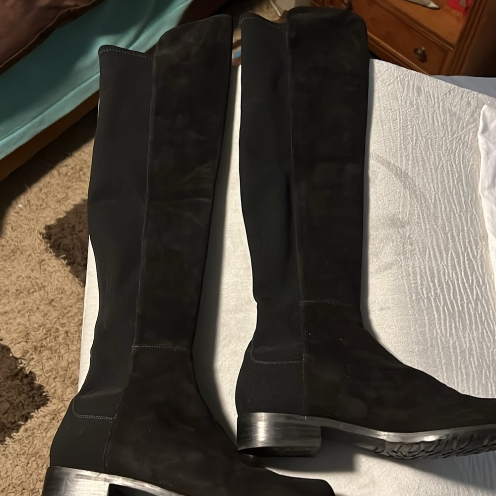 Stuart Weitzman 50/50 suede boots